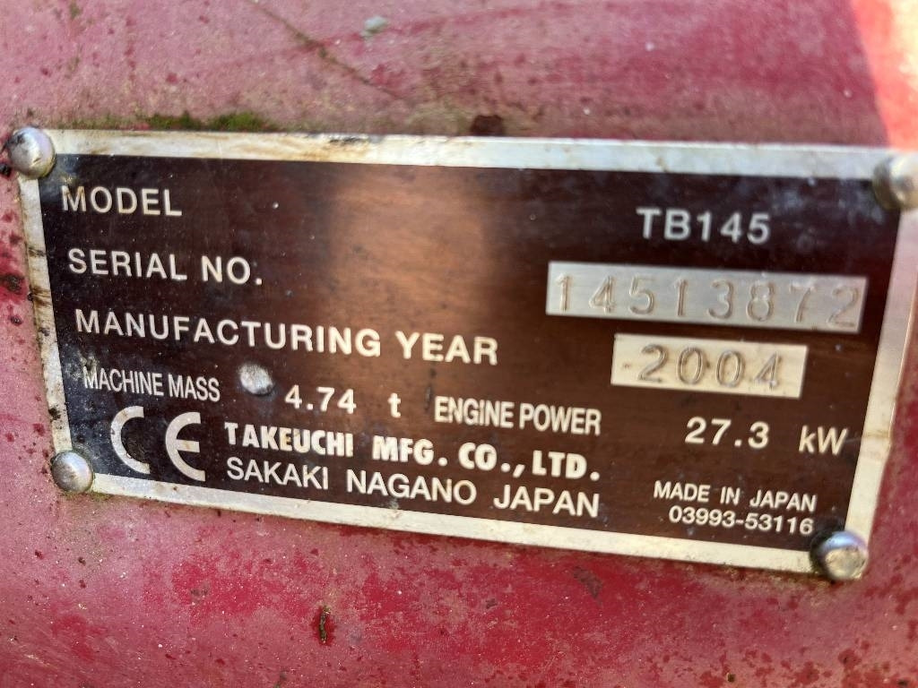 Takeuchi TB 145 Dismantled. Only spare parts - Bager guseničar: slika 2 Takeuchi TB 145 Dismantled. Only spare parts - Bager guseničar: slika 2