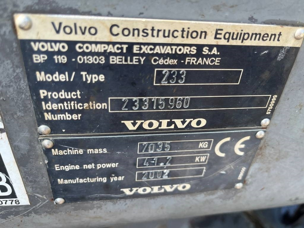 Volvo EC 70 - Mini bager: slika 3 Volvo EC 70 - Mini bager: slika 3