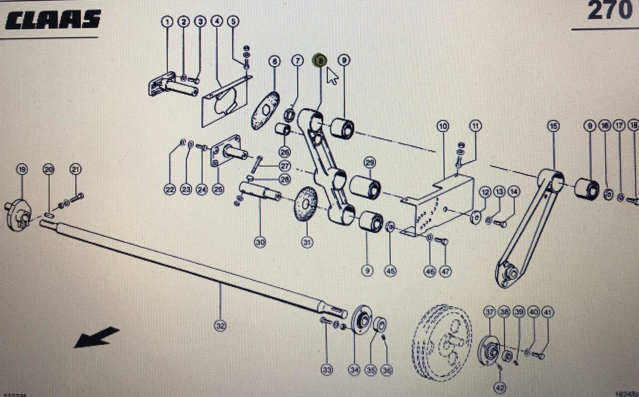 CLAAS 00 0751 856 0/Claas wahacz/Claas Lexion 580 530-510 570 630-620 760 670-640 560 - Suspenzija za Poljoprivredna mašina: slika 1 CLAAS 00 0751 856 0/Claas wahacz/Claas Lexion 580 530-510 570 630-620 760 670-640 560 - Suspenzija za Poljoprivredna mašina: slika 1