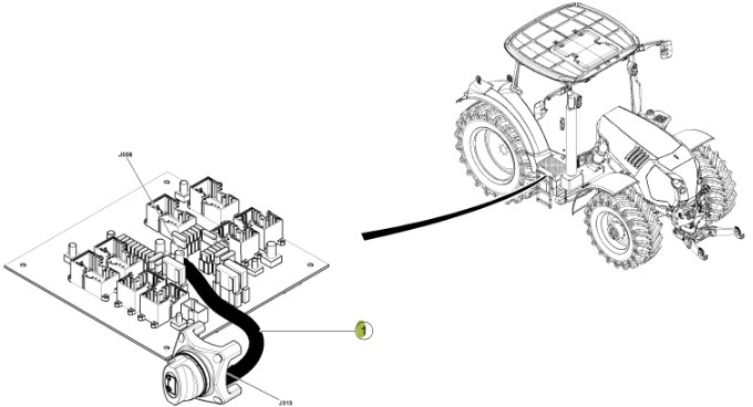 Claas Arion 550-520 650-620 - kabel wiązka elektryczna 0021503042 - Kablovi/ Žičana oprema za Traktor: slika 2 Claas Arion 550-520 650-620 - kabel wiązka elektryczna 0021503042 - Kablovi/ Žičana oprema za Traktor: slika 2