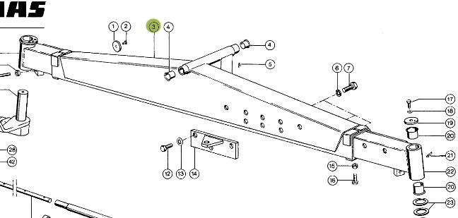 Claas Dominator 96 Korpus Osi Kierującej 0006022512 00 0602 251 2 - Osovina i delovi za Poljoprivredna mašina: slika 1 Claas Dominator 96 Korpus Osi Kierującej 0006022512 00 0602 251 2 - Osovina i delovi za Poljoprivredna mašina: slika 1