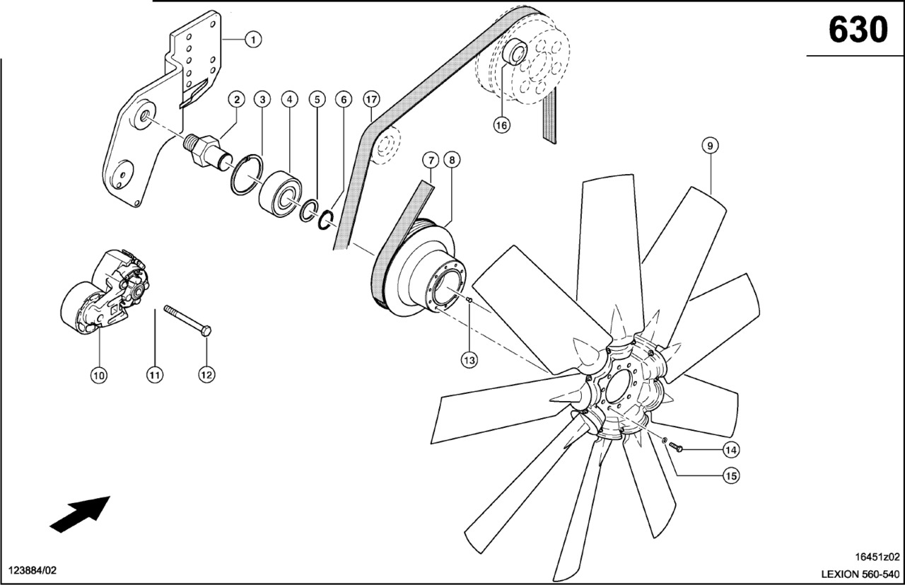 Claas Lexion 560 ROTOR  0006683801 (Napęd wentylatora) - Ventilator za Kombinovani kombajn: slika 1 Claas Lexion 560 ROTOR  0006683801 (Napęd wentylatora) - Ventilator za Kombinovani kombajn: slika 1