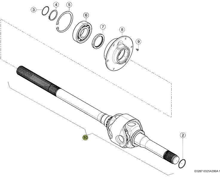 Claas Xerion 4000 - mechanizm róźnicowy dyferencjał - półoś 0006278350 - Diferencijalna brzina za Poljoprivredna mašina: slika 1 Claas Xerion 4000 - mechanizm róźnicowy dyferencjał - półoś 0006278350 - Diferencijalna brzina za Poljoprivredna mašina: slika 1