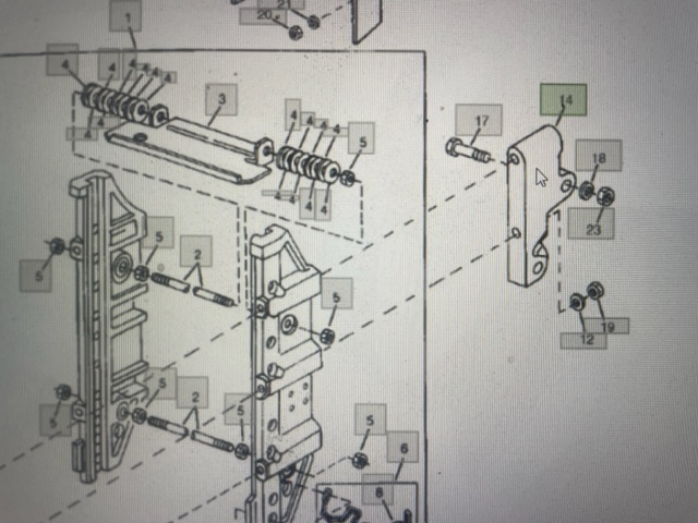 Dystans ramy zaczepowej r124423 do john deere 8000 , 8010 , 8020 - Ram/ Šasija za Poljoprivredna mašina: slika 2 Dystans ramy zaczepowej r124423 do john deere 8000 , 8010 , 8020 - Ram/ Šasija za Poljoprivredna mašina: slika 2