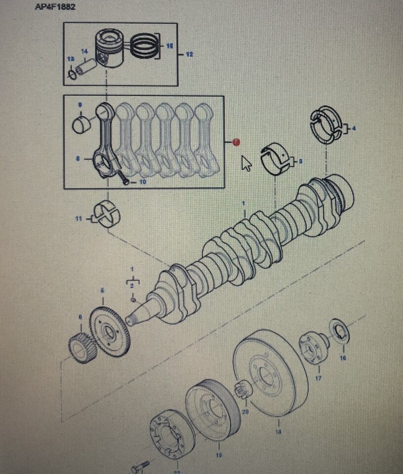FENDT V837079475/Fendt korbowód/Fendt 6335C - Klipnjača za Poljoprivredna mašina: slika 1 FENDT V837079475/Fendt korbowód/Fendt 6335C - Klipnjača za Poljoprivredna mašina: slika 1