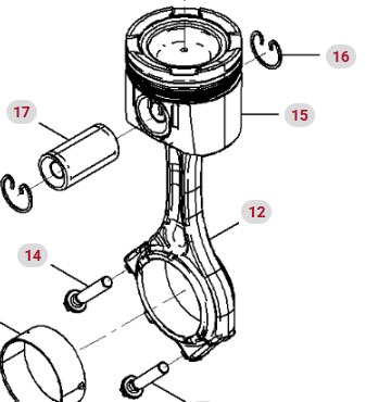 Fendt 936 Gen 7 Silnik D1556LE523 Wał Korbowy Korbowód H218PF150094A H218PF150099A CZĘŚCI - Radilica za Poljoprivredna mašina: slika 1 Fendt 936 Gen 7 Silnik D1556LE523 Wał Korbowy Korbowód H218PF150094A H218PF150099A CZĘŚCI - Radilica za Poljoprivredna mašina: slika 1