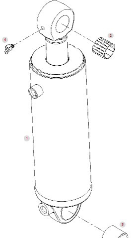 Fendt Vario 1038 1042 1046 1050 GEN 3 Siłownik Cylinder Hydrauliczny G530871200012 - Hidraulični cilindar za Poljoprivredna mašina: slika 1 Fendt Vario 1038 1042 1046 1050 GEN 3 Siłownik Cylinder Hydrauliczny G530871200012 - Hidraulični cilindar za Poljoprivredna mašina: slika 1