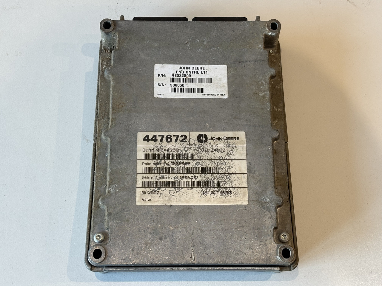 John Deere 6920 Moduł Sterownik ECU 447672 RE522509 RE522510 RE508774 SH100011 - Upravljačka jedinica za Poljoprivredna mašina: slika 1 John Deere 6920 Moduł Sterownik ECU 447672 RE522509 RE522510 RE508774 SH100011 - Upravljačka jedinica za Poljoprivredna mašina: slika 1