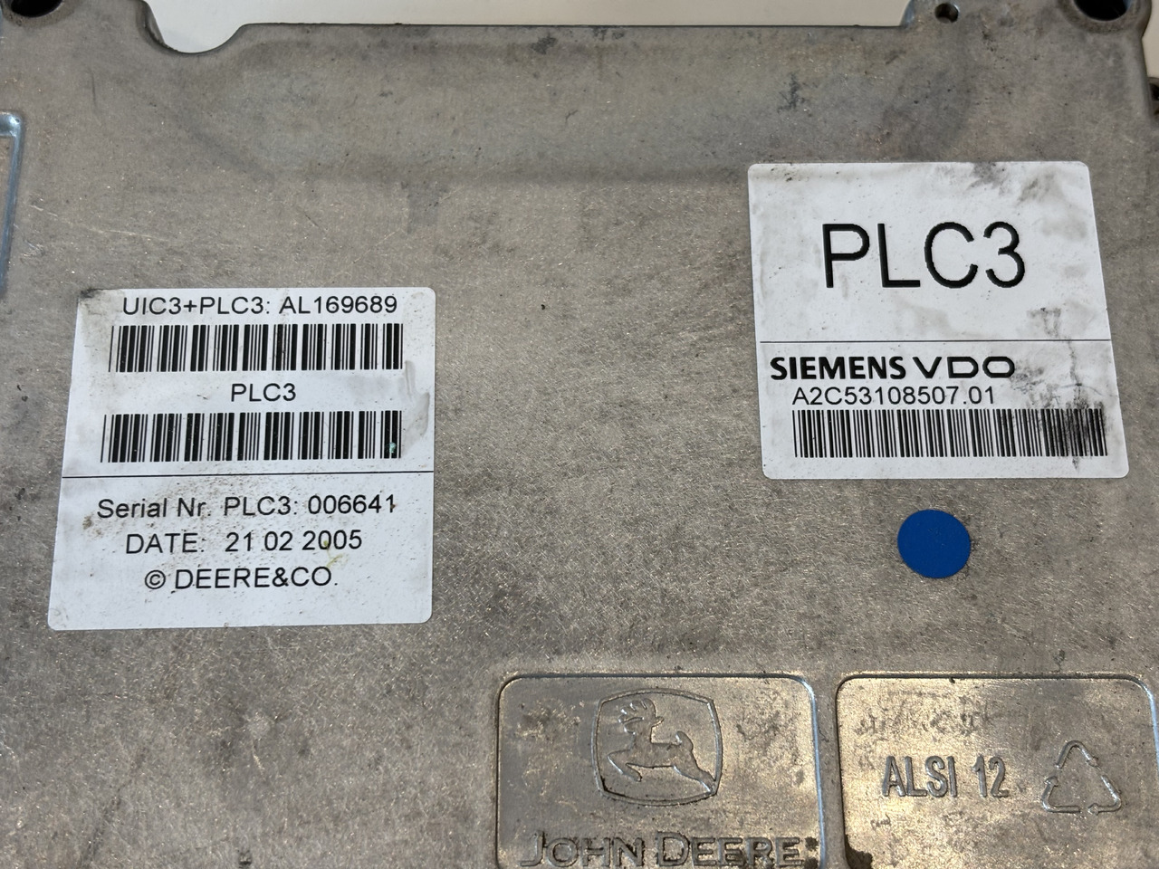 John Deere 6920 Moduł Sterownik UIC3 + PLC3 AL169689 A2C53108507.01 A2C53098813.03 - Upravljačka jedinica za Poljoprivredna mašina: slika 2 John Deere 6920 Moduł Sterownik UIC3 + PLC3 AL169689 A2C53108507.01 A2C53098813.03 - Upravljačka jedinica za Poljoprivredna mašina: slika 2