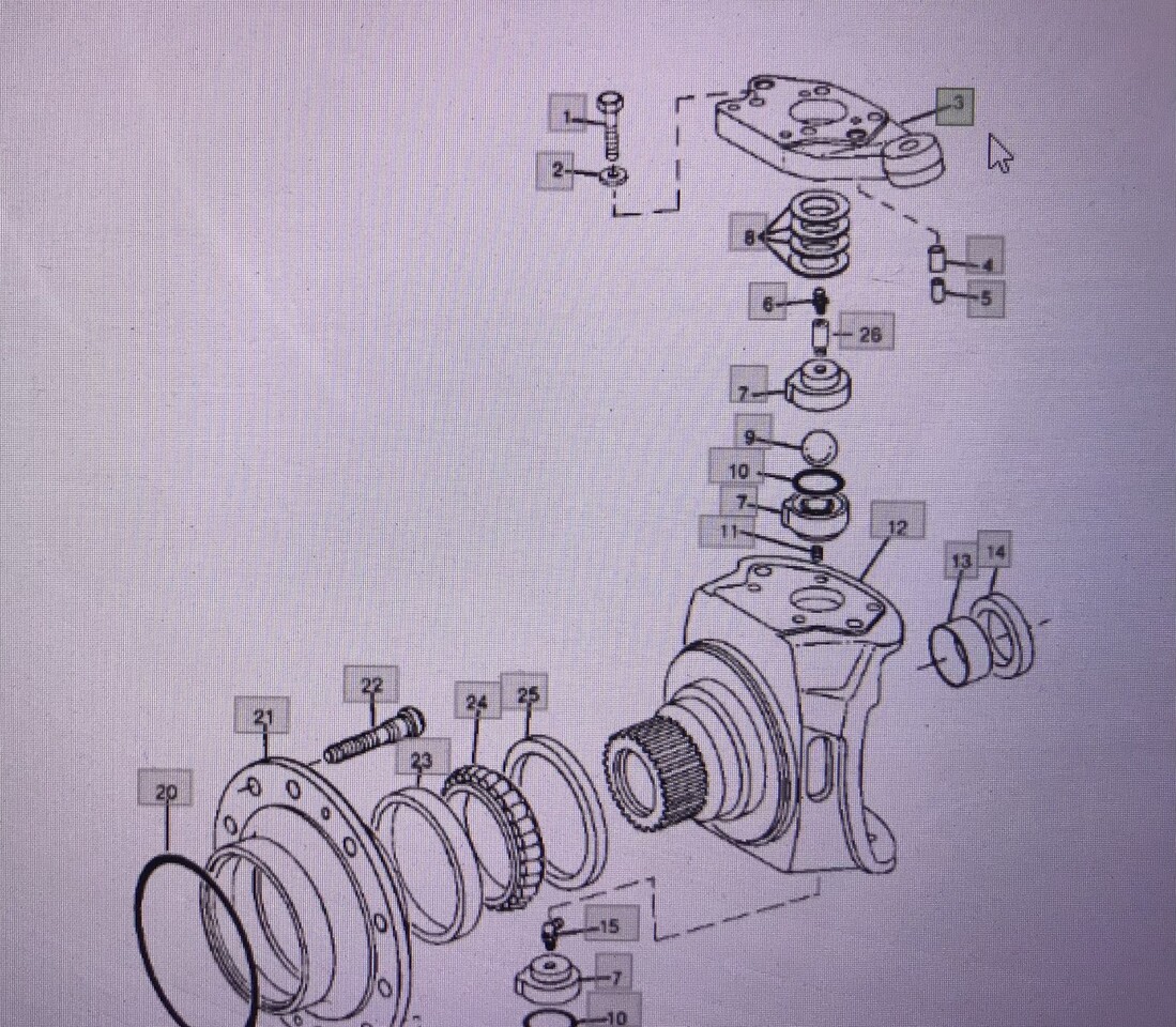John Deere R86740(prawa)/R86741(lewa)/Ramię układu kierowniczego/John Deere 4555/4755/4955 - Upravljački sistem za Traktor: slika 1 John Deere R86740(prawa)/R86741(lewa)/Ramię układu kierowniczego/John Deere 4555/4755/4955 - Upravljački sistem za Traktor: slika 1