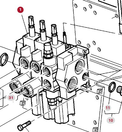 Massey Ferguson 8160 Rozdzielacz Hydrauliczny 3 CZĘŚCI 3713021M93 - Hidraulični ventil za Poljoprivredna mašina: slika 2 Massey Ferguson 8160 Rozdzielacz Hydrauliczny 3 CZĘŚCI 3713021M93 - Hidraulični ventil za Poljoprivredna mašina: slika 2
