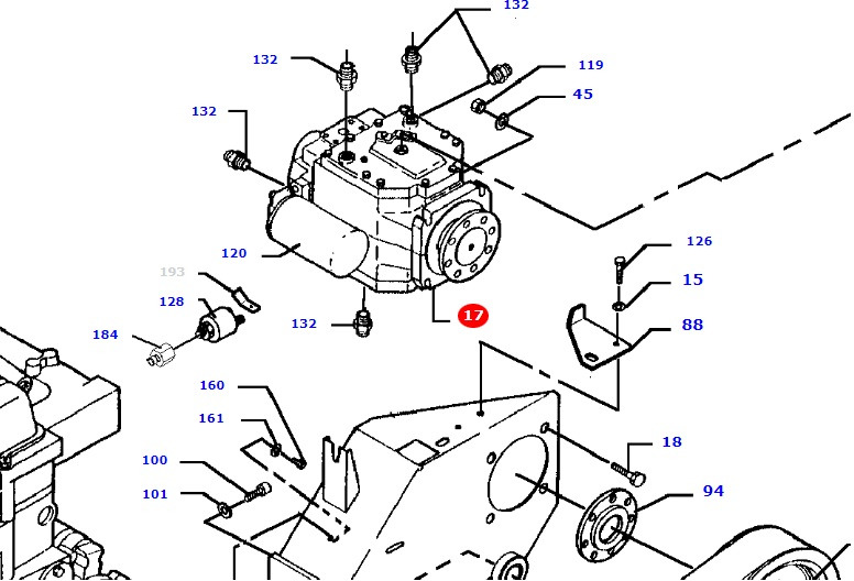 Massey Fergusson MF 30 - pompa hydrauliczna D45161000 - Hidraulična pumpa za Poljoprivredna mašina: slika 1 Massey Fergusson MF 30 - pompa hydrauliczna D45161000 - Hidraulična pumpa za Poljoprivredna mašina: slika 1