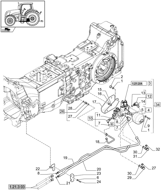 New Holland T6010 Hydroakumulator 47752042 - Hidraulika za Poljoprivredna mašina: slika 1 New Holland T6010 Hydroakumulator 47752042 - Hidraulika za Poljoprivredna mašina: slika 1