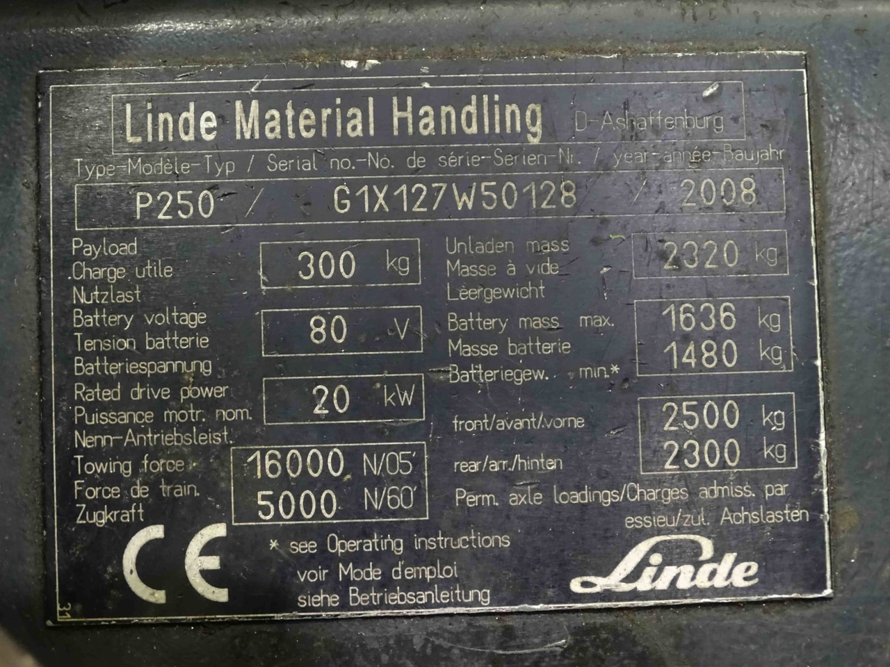 Linde P250 - Vučno vozilo: slika 5 Linde P250 - Vučno vozilo: slika 5