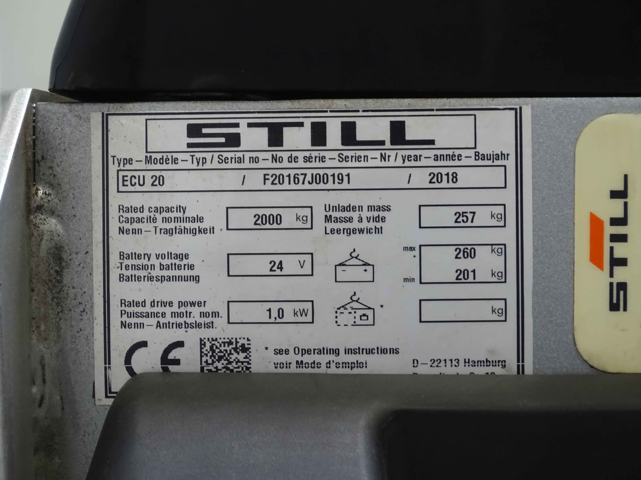 STILL ECU20 - Kolica za palete: slika 2 STILL ECU20 - Kolica za palete: slika 2