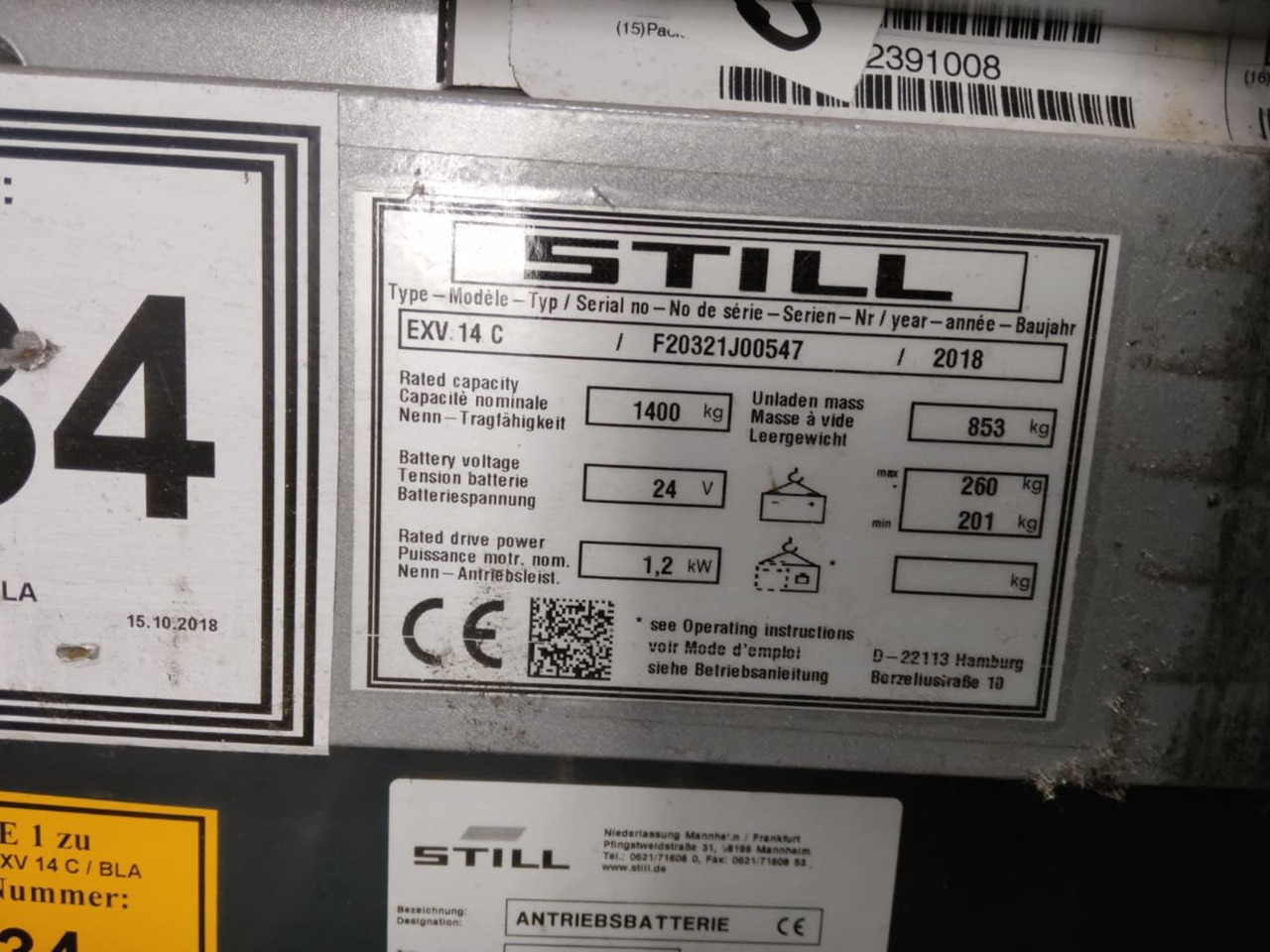 STILL EXV14C - Slagač: slika 5 STILL EXV14C - Slagač: slika 5