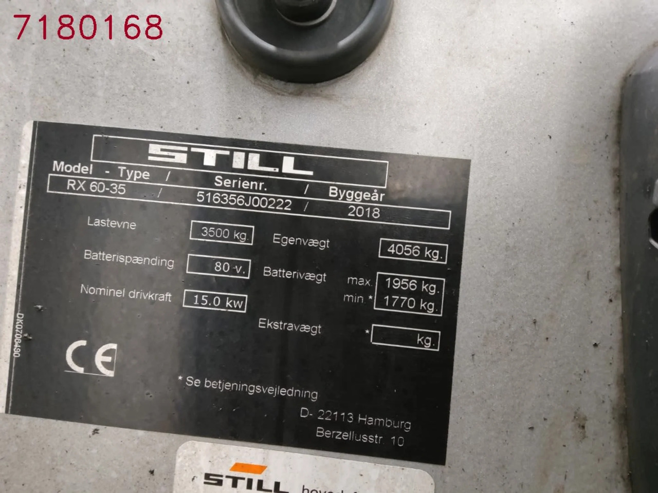 STILL RX60-35 - Električni viljuškar: slika 3 STILL RX60-35 - Električni viljuškar: slika 3