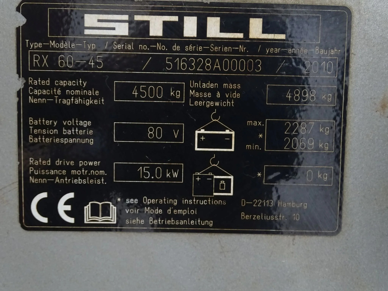 STILL RX60-45 - Električni viljuškar: slika 2 STILL RX60-45 - Električni viljuškar: slika 2