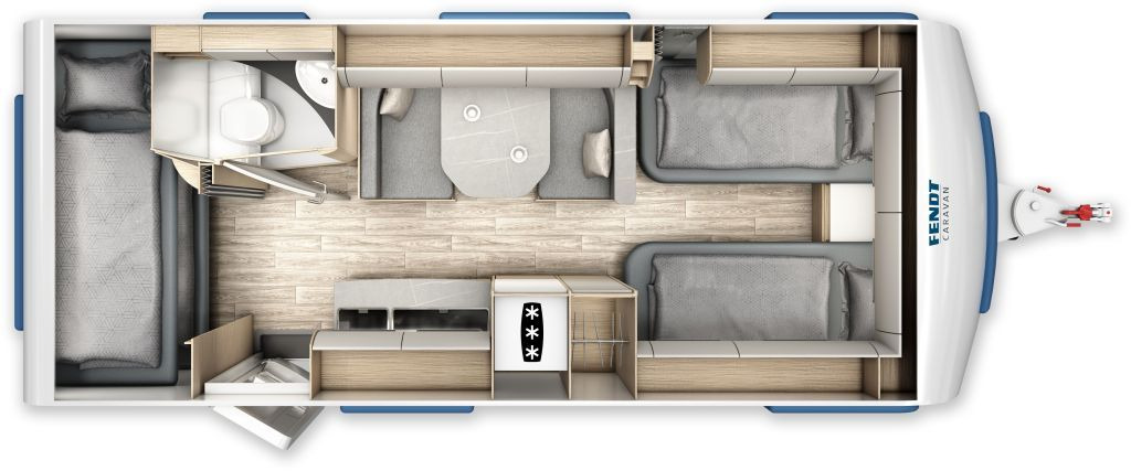 Fendt Bianco Activ 550 KMG 2026 Safety 2000kg.,+++ - Kamp prikolica: slika 2 Fendt Bianco Activ 550 KMG 2026 Safety 2000kg.,+++ - Kamp prikolica: slika 2