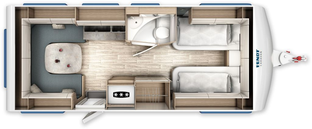 Fendt Tendenza 550 SG 2026 Safety 2000kg +++ - Kamp prikolica: slika 2 Fendt Tendenza 550 SG 2026 Safety 2000kg +++ - Kamp prikolica: slika 2