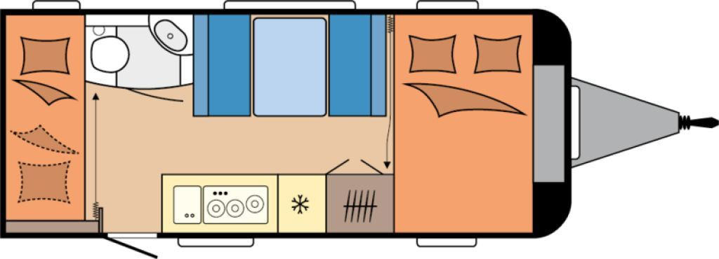 Hobby De Luxe 490 KMF 2026 GARAGE AUTARK 1800kg.+++ - Kamp prikolica: slika 2 Hobby De Luxe 490 KMF 2026 GARAGE AUTARK 1800kg.+++ - Kamp prikolica: slika 2