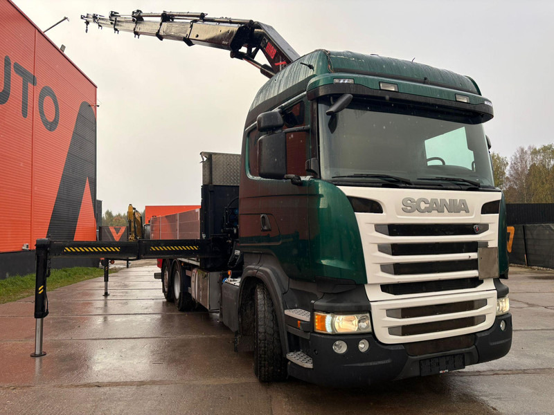Kamion sa tovarnim sandukom, Kamion sa dizalicom Scania R 410 6x2 HIAB 322EP-5 HIPRO / PLATFORM L=6131 mm: slika 10