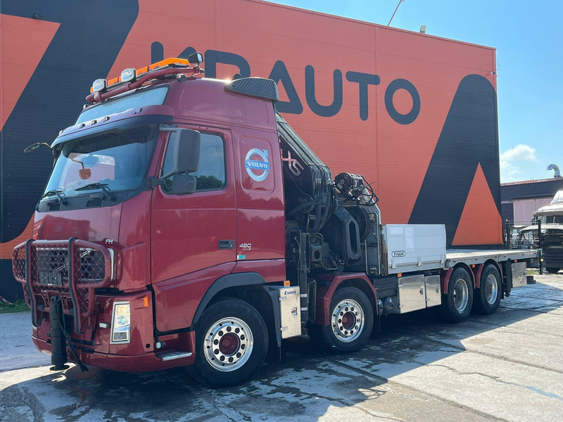 Volvo FH 480 8x4 HIAB 1055E-8 / WINCH / PLATFORM L=6928 mm - Kamion sa tovarnim sandukom, Kamion sa dizalicom: slika 2 Volvo FH 480 8x4 HIAB 1055E-8 / WINCH / PLATFORM L=6928 mm - Kamion sa tovarnim sandukom, Kamion sa dizalicom: slika 2