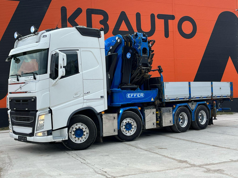 Volvo FH 540 8x4 COMBI / PLATFORM + TRACTOR / EFFER 955/8S + JIB + WINCH / PLATFORM L=5104 mm - Kamion sa tovarnim sandukom, Kamion sa dizalicom: slika 2 Volvo FH 540 8x4 COMBI / PLATFORM + TRACTOR / EFFER 955/8S + JIB + WINCH / PLATFORM L=5104 mm - Kamion sa tovarnim sandukom, Kamion sa dizalicom: slika 2