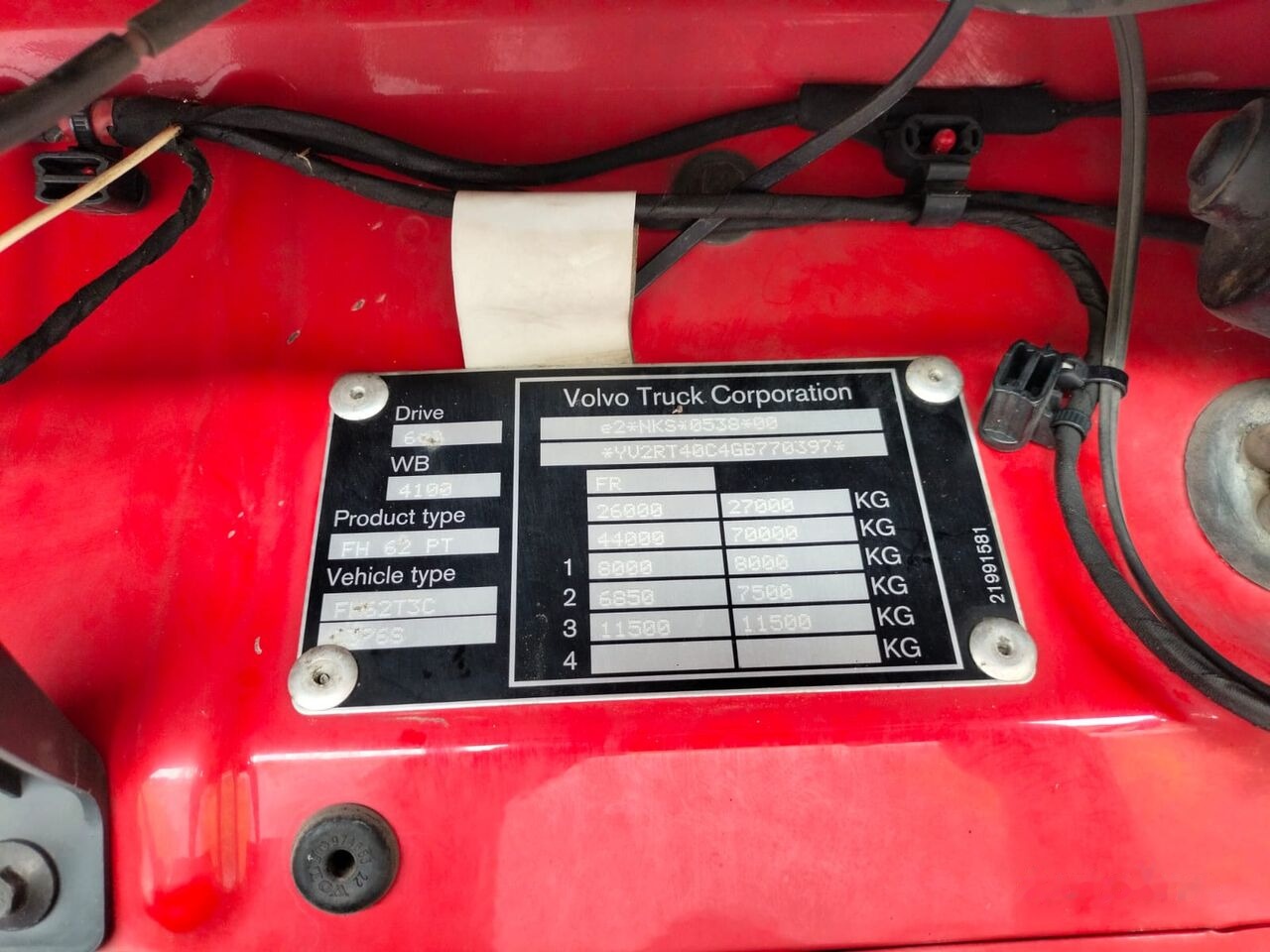 Tegljač Volvo FH 500: slika 27