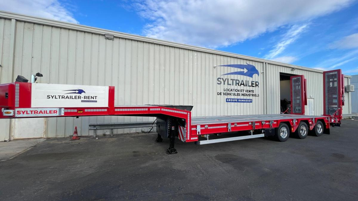 Syltrailer Porte Engins Caiboutti (Location / Rent) SYL227 - Niska poluprikolica za prevoz: slika 1 Syltrailer Porte Engins Caiboutti (Location / Rent) SYL227 - Niska poluprikolica za prevoz: slika 1