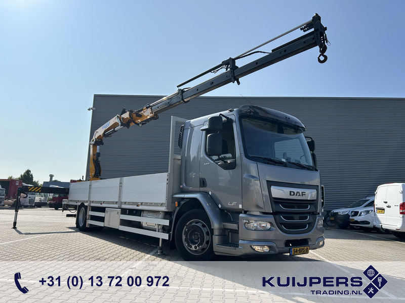DAF LF 320 FA / Effer 175.2/c3s Crane / 363 dkm / Plateau / APK TUV 08-25 - Kamion sa dizalicom: slika 1 DAF LF 320 FA / Effer 175.2/c3s Crane / 363 dkm / Plateau / APK TUV 08-25 - Kamion sa dizalicom: slika 1