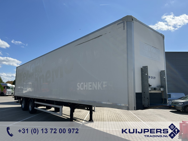 Groenewegen DRO-14-18 B / Box / Laadklep / Stuuras / APK 08-26 - Poluprikolica sa zatvorenim sandukom: slika 1 Groenewegen DRO-14-18 B / Box / Laadklep / Stuuras / APK 08-26 - Poluprikolica sa zatvorenim sandukom: slika 1
