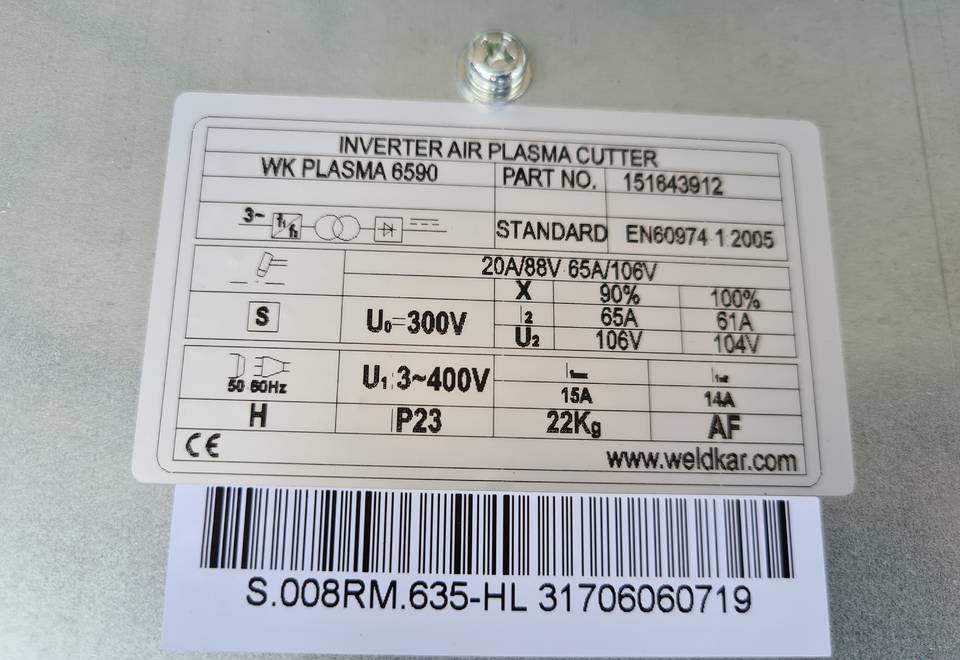 Plazma Przecinarka plazmowa WELDKAR WK Plasma 6590 - Oprema za varenje: slika 4 Plazma Przecinarka plazmowa WELDKAR WK Plasma 6590 - Oprema za varenje: slika 4