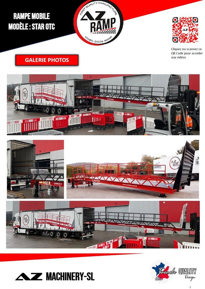 Loading Ramp with with hydraulic folding bridge - AZ RAMP - STAR-OTC- 8T. 8 ton capacity - Utovarna rampa: slika 5 Loading Ramp with with hydraulic folding bridge - AZ RAMP - STAR-OTC- 8T. 8 ton capacity - Utovarna rampa: slika 5