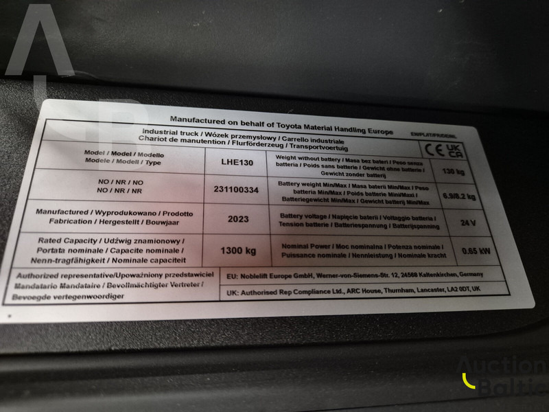 Preuzimač porudžbine Toyota LHE130: slika 11