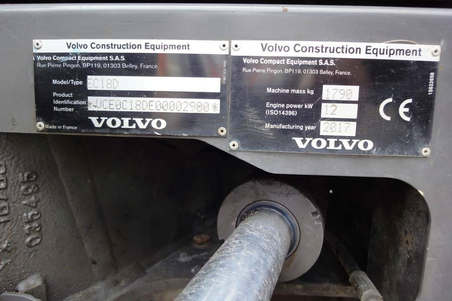 Volvo EC18D Löffelpaket - Mini bager: slika 5 Volvo EC18D Löffelpaket - Mini bager: slika 5