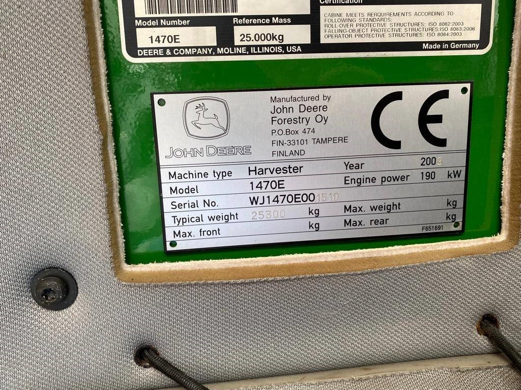 Kombajn za šumarstvo John Deere 1470 E: slika 14 Kombajn za šumarstvo John Deere 1470 E: slika 14