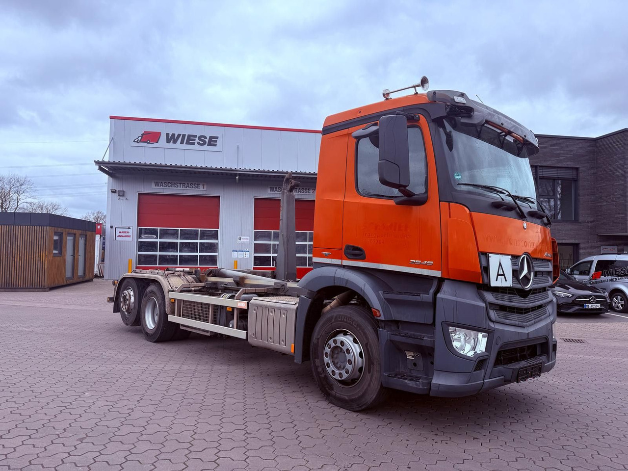 Mercedes-Benz Antos 2545 Abrollkipper Meiler2070 Kupplung Neu - Kamion sa hidrauličnom kukom: slika 1 Mercedes-Benz Antos 2545 Abrollkipper Meiler2070 Kupplung Neu - Kamion sa hidrauličnom kukom: slika 1