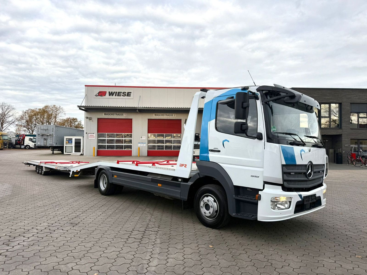 Mercedes-Benz Atego 918L Autotransporter mit BFZ Anhänger - Kamion za prevoz automobila: slika 1 Mercedes-Benz Atego 918L Autotransporter mit BFZ Anhänger - Kamion za prevoz automobila: slika 1