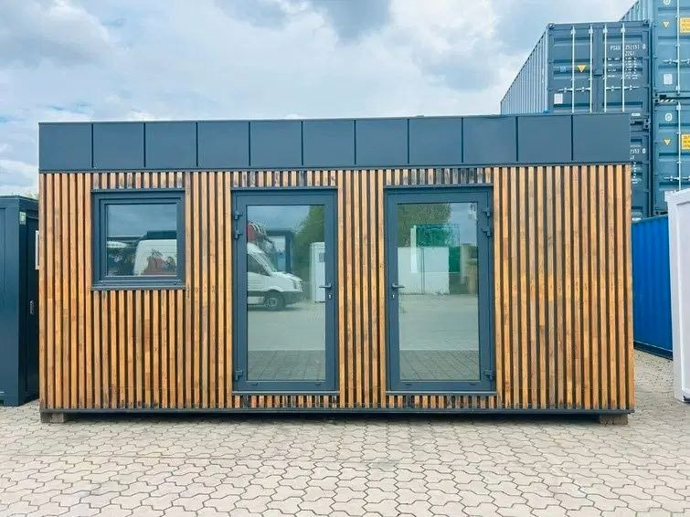 Wiese Wunderschöner Büro/Saunacontainer - Prikolica za prevoz kontejnera/ Prikolica sa promenjivim sandukom: slika 1 Wiese Wunderschöner Büro/Saunacontainer - Prikolica za prevoz kontejnera/ Prikolica sa promenjivim sandukom: slika 1