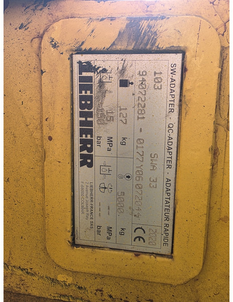 Liebherr likufix sw33 liebherr likufix sw 33 - Brza spojnica za Građevinska mašina: slika 5 Liebherr likufix sw33 liebherr likufix sw 33 - Brza spojnica za Građevinska mašina: slika 5