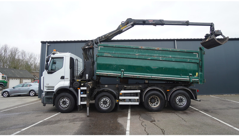 Renault PREMIUM 380 DXI 8X2/6 2 SIDE TIPPER WITH PLFINGER Q 170 Z CRANE.278.200KM - Kamion sa dizalicom: slika 2 Renault PREMIUM 380 DXI 8X2/6 2 SIDE TIPPER WITH PLFINGER Q 170 Z CRANE.278.200KM - Kamion sa dizalicom: slika 2
