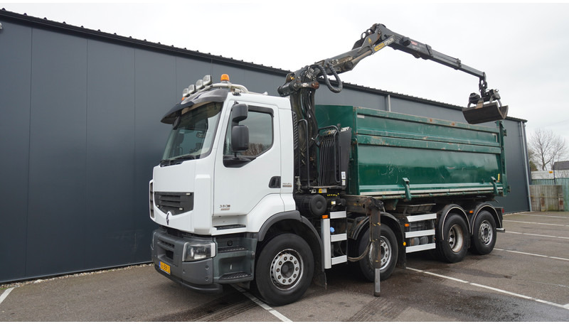 Renault PREMIUM 380 DXI 8X2/6 2 SIDE TIPPER WITH PLFINGER Q 170 Z CRANE.278.200KM - Kamion sa dizalicom: slika 3 Renault PREMIUM 380 DXI 8X2/6 2 SIDE TIPPER WITH PLFINGER Q 170 Z CRANE.278.200KM - Kamion sa dizalicom: slika 3