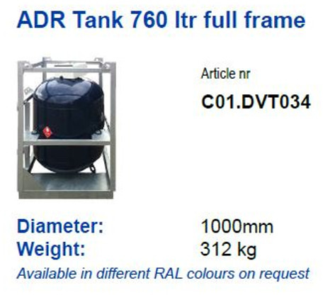 De Visser gastank New  ADR LPG tank 760ltr Full Frame LPG, Gas, Gaz, Gastank Available in different RAL colours on request Gastank - Rezervoar za gorivo za Kamion: slika 2 De Visser gastank New  ADR LPG tank 760ltr Full Frame LPG, Gas, Gaz, Gastank Available in different RAL colours on request Gastank - Rezervoar za gorivo za Kamion: slika 2