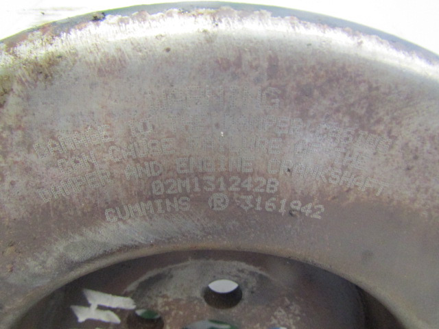 CUMMINS M11 CRANKSHAFT DAMPER P/NO 3161942 - Motor i delovi za Kamion: slika 2 CUMMINS M11 CRANKSHAFT DAMPER P/NO 3161942 - Motor i delovi za Kamion: slika 2