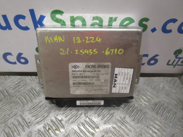 MAN M2000 18.224 ABS/ASR ECU P/NO 81.25935.6710 - Upravljačka jedinica za Kamion: slika 1 MAN M2000 18.224 ABS/ASR ECU P/NO 81.25935.6710 - Upravljačka jedinica za Kamion: slika 1