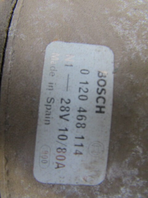 VOLVO FL D6B ALTERNATOR BOSCH P/NO 012468121 - Električni sistem za Kamion: slika 3 VOLVO FL D6B ALTERNATOR BOSCH P/NO 012468121 - Električni sistem za Kamion: slika 3