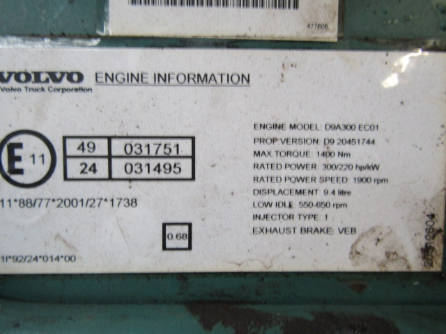 VOLVO FM9 D9A 300 ENGINE ECU EURO 3 - Upravljačka jedinica za Kamion: slika 3 VOLVO FM9 D9A 300 ENGINE ECU EURO 3 - Upravljačka jedinica za Kamion: slika 3
