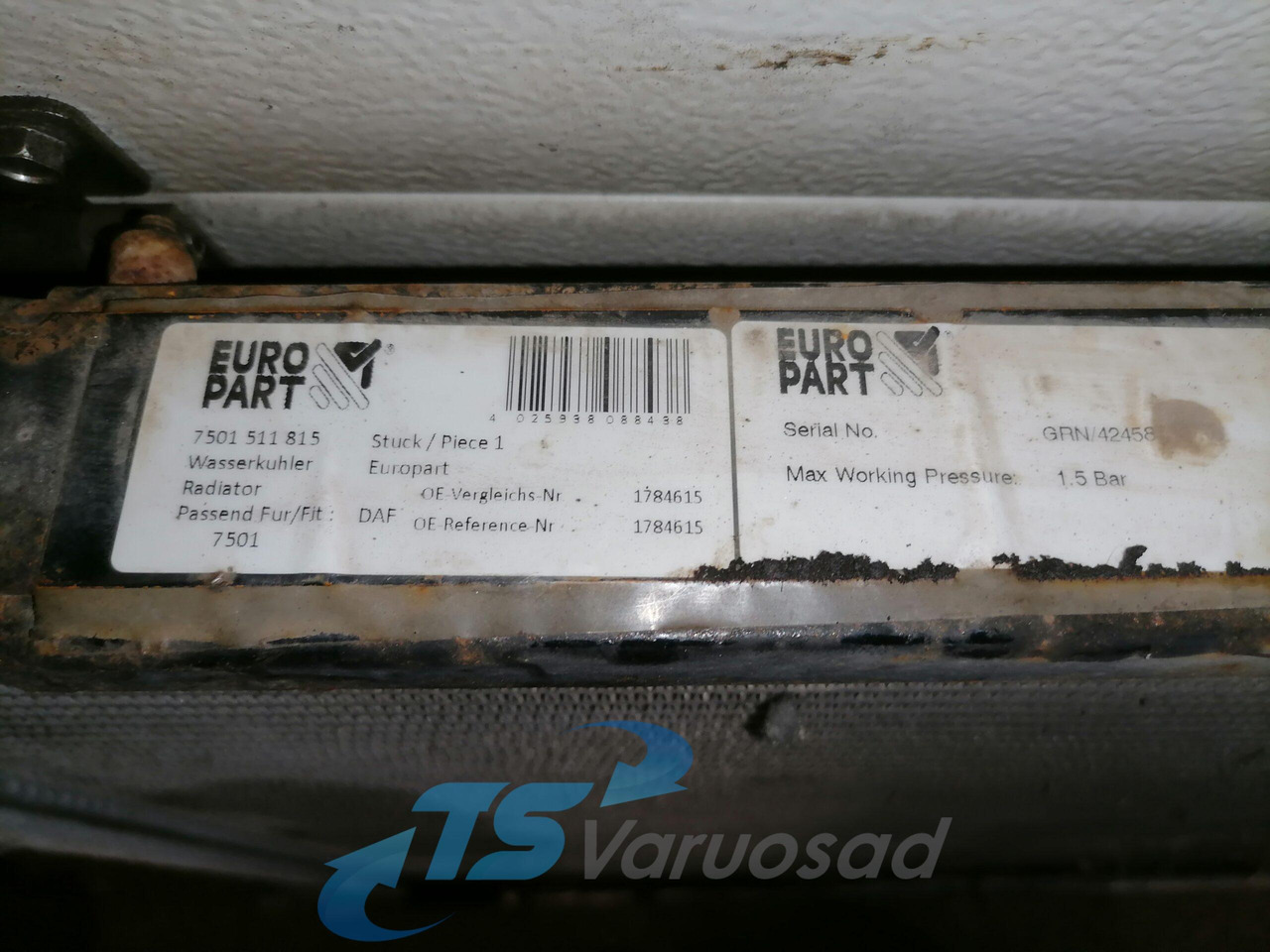 Scania Cooling radiator 1769999 - Radijator za Kamion: slika 5 Scania Cooling radiator 1769999 - Radijator za Kamion: slika 5