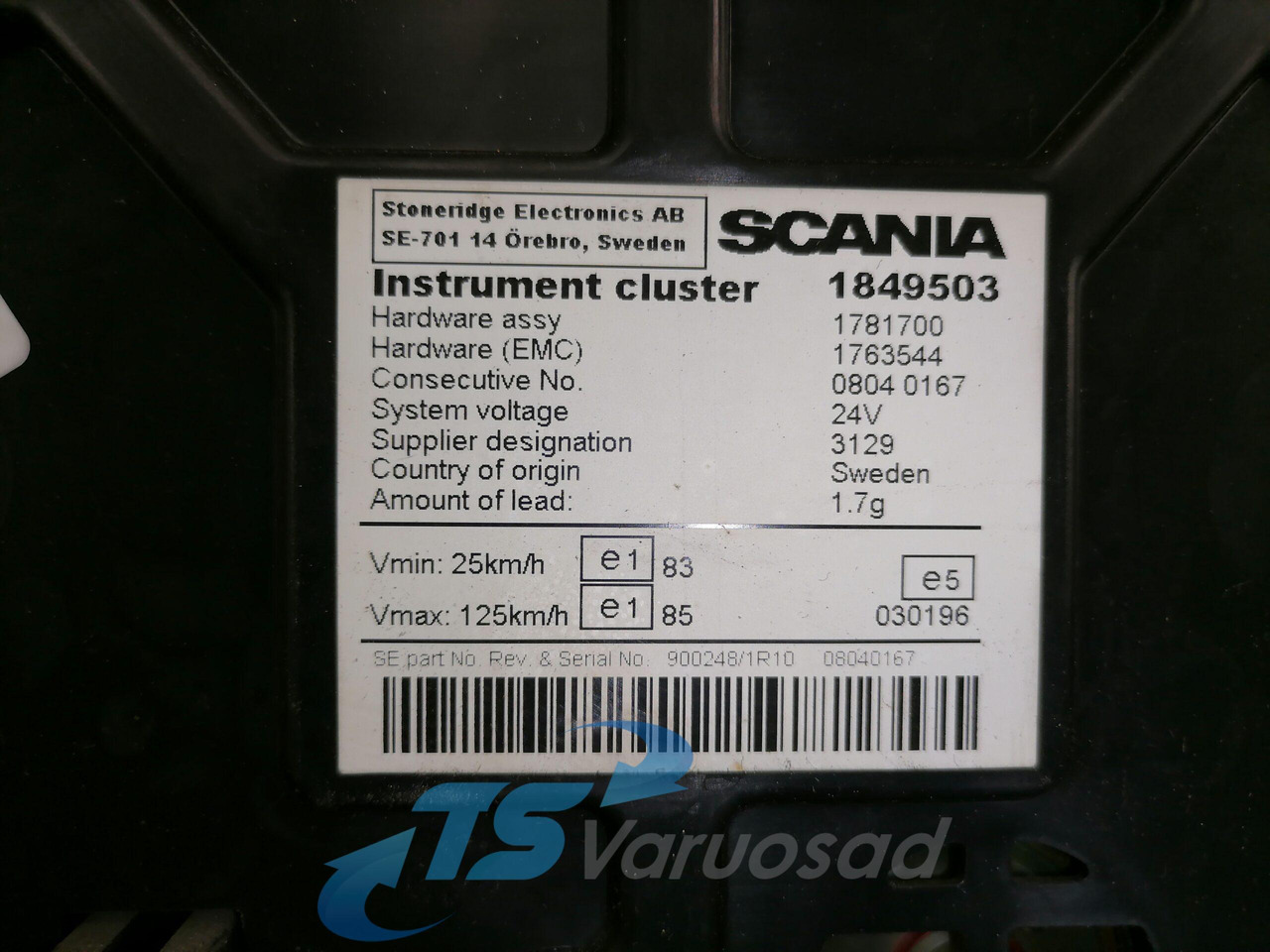 Scania Dashboard 1849503 - Komandna tabla za Kamion: slika 4 Scania Dashboard 1849503 - Komandna tabla za Kamion: slika 4